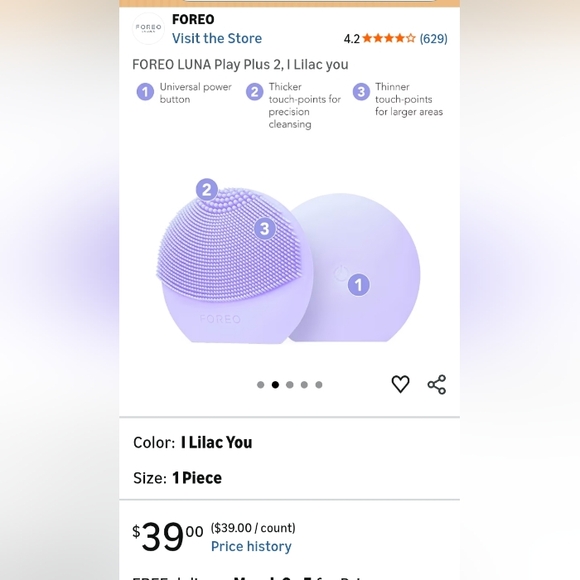 Foreo Luna Play Plus 2 Facial Cleansing Massager - Picture 4 of 4